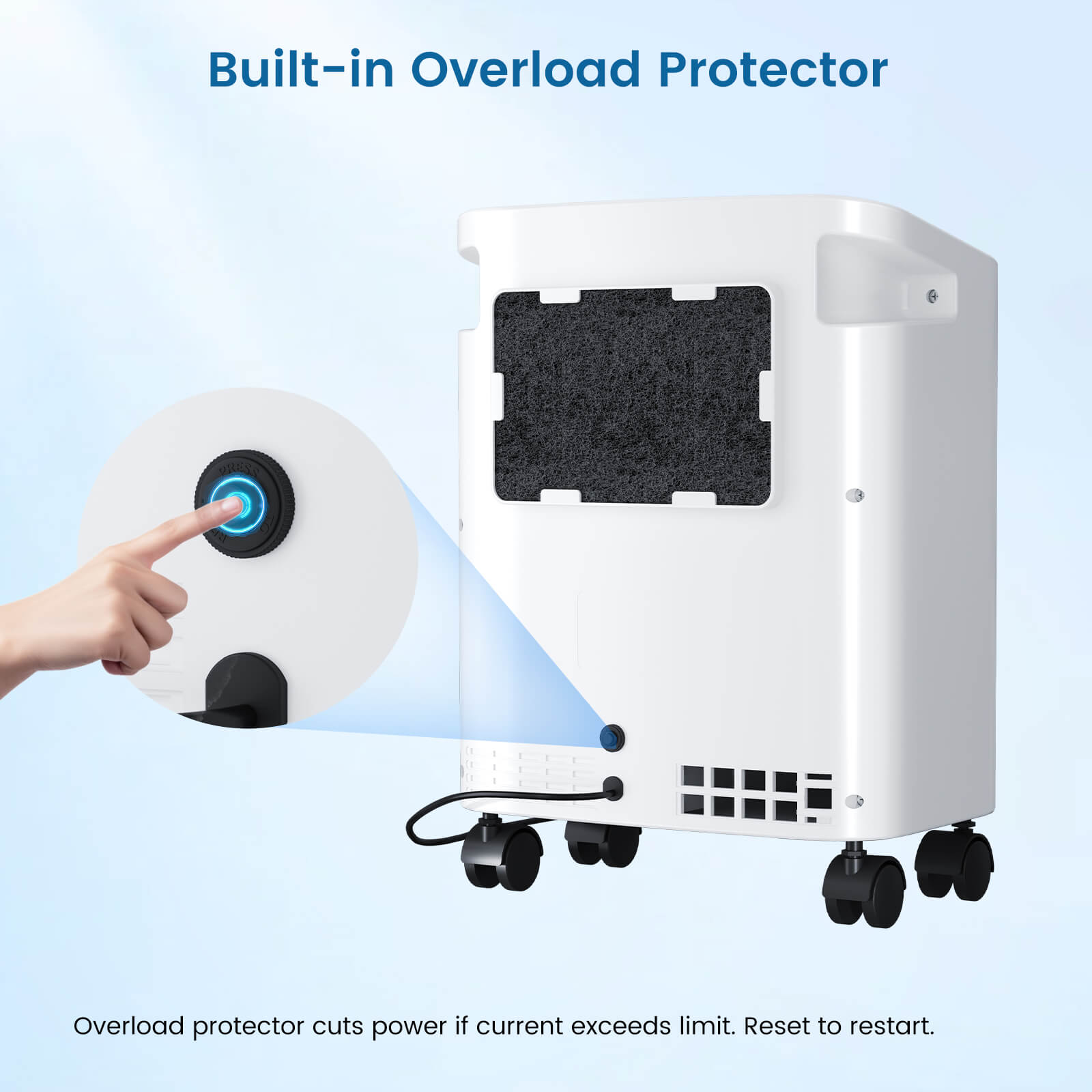 VARON 1-10 L/min Home Oxygen Concentrator JAY-3EW