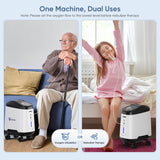 VARON 1-9L/min 105W Pro Wheel Home Oxygen Concentrator with Convenient Wheel Design