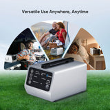 VARON 1-5L Versatile Continuous Flow Portable Oxygen Concentrator for Travel + Free Adapter