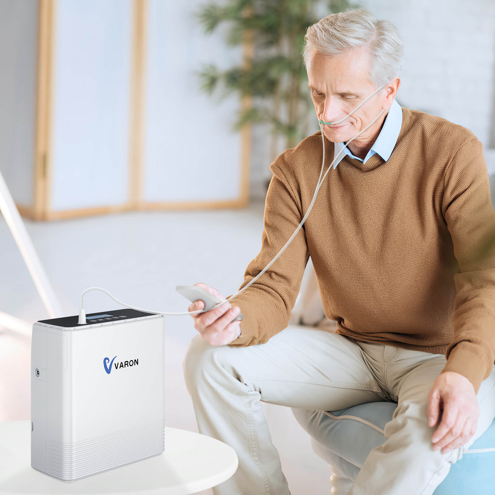 Best Selling VARON 1-6L Continuous Flow Portable Oxygen Concentrator NT-06