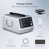 VARON 1-5L Versatile Continuous Flow Portable Oxygen Concentrator for Travel + Free Adapter