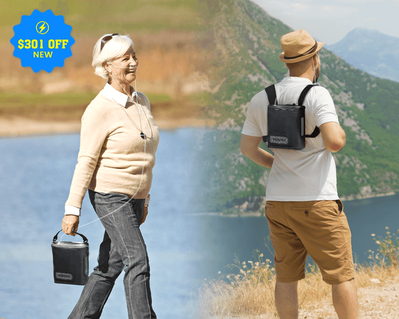 New Arrival VARON 1-8L Pulse Flow Portable Oxygen Concentrator NT-08G