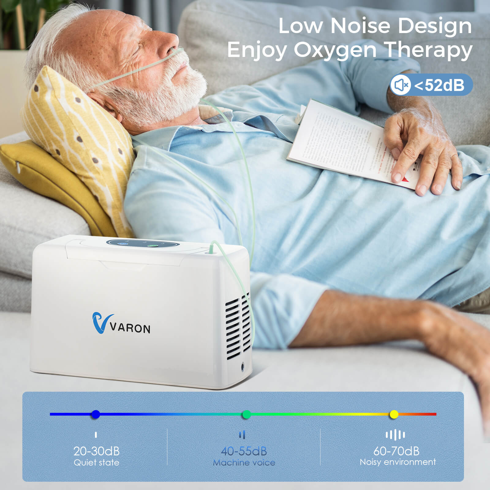 VARON 3L Continuous Flow Portable Oxygen Concentrator NT-05