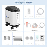 VARON 1-9L/min 105W Pro Wheel Home Oxygen Concentrator with Convenient Wheel Design