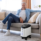 VARON 1-9L/min 105W Pro Wheel Home Oxygen Concentrator with Convenient Wheel Design