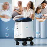 VARON 1-9L/min 105W Pro Wheel Home Oxygen Concentrator with Convenient Wheel Design