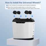 VARON 1-9L/min 105W Pro Wheel Home Oxygen Concentrator with Convenient Wheel Design