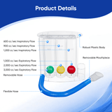 2-in-1 Breathing Trainer for Inhalation & Exhalation Exercise