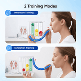 2-in-1 Breathing Trainer for Inhalation & Exhalation Exercise