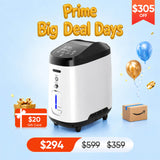 Upgraded VARON 1-8L/min Home Oxygen Concentrator 105W Pro