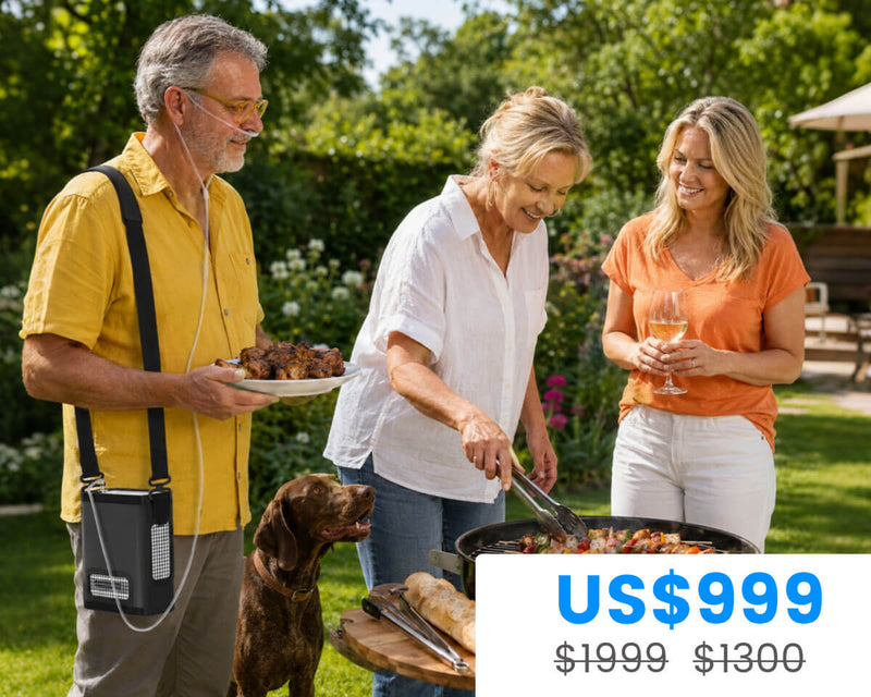 New Arrival VARON  1-8L Pulse Flow Portable Oxygen Concentrator NT-08G