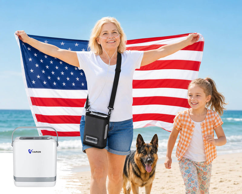 New Arrival VARON  1-8L Pulse Flow Portable Oxygen Concentrator NT-08G
