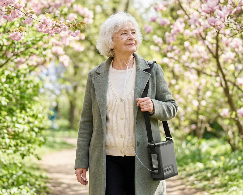 New Arrival VARON  1-8L Pulse Flow Portable Oxygen Concentrator NT-08G