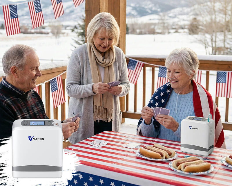 New Arrival VARON  1-7L Portable Oxygen Concentrator VP-8 Lite