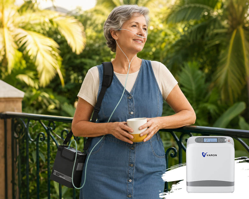 New Arrival VARON  1-7L Portable Oxygen Concentrator VP-8 Lite