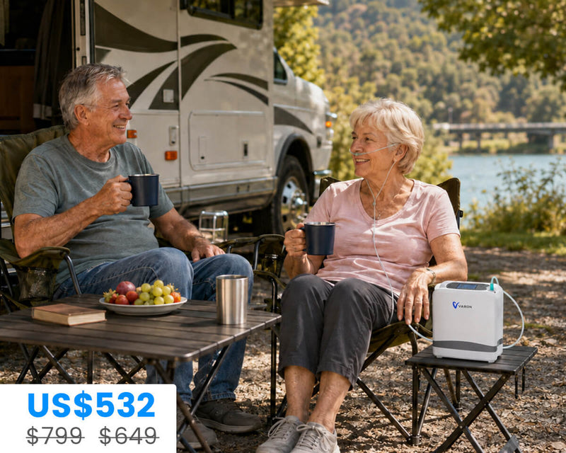 New Arrival VARON  1-7L Portable Oxygen Concentrator VP-8 Lite