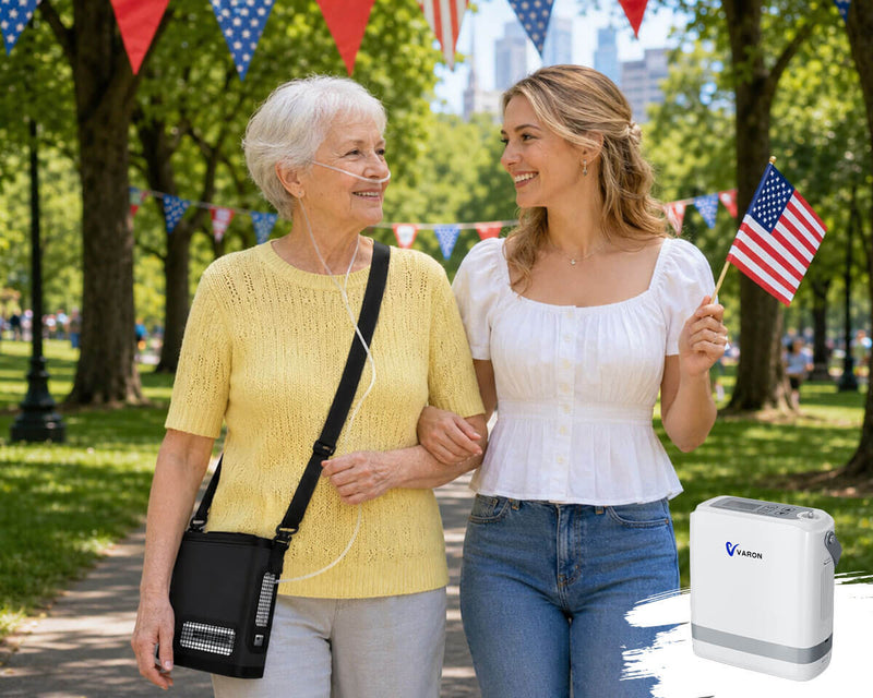 New Arrival VARON  1-8L Pulse Flow Portable Oxygen Concentrator NT-08G