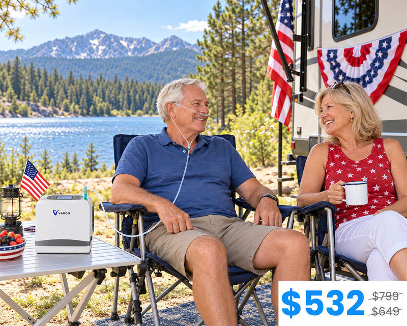 New Arrival VARON  1-7L Portable Oxygen Concentrator VP-8 Lite