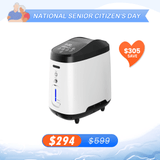 Upgraded VARON 1-8L/min Home Oxygen Concentrator 105W Pro