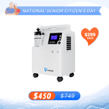 VARON FDA Approved 5L Medical Grade Home Oxygen Concentrator Serene 5