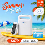 Best Selling🔥4.85lbs Lightweight 1-5L Portable Oxygen Concentrator NT-02
