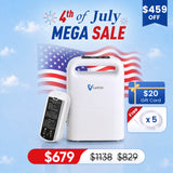 Best Selling🔥4.85lbs Lightweight 1-5L Portable Oxygen Concentrator NT-02
