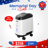 VARON 1-9L/min 105W Pro Wheel Home Oxygen Concentrator with Convenient Wheel Design