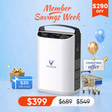 Upgraded VARON 1-5L Pulse Flow Portable Oxygen Concentrator NT-01