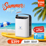 Upgraded VARON 1-5L Pulse Flow Portable Oxygen Concentrator NT-01