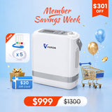 New Arrival VARON  1-8L Pulse Flow Portable Oxygen Concentrator NT-08G