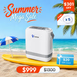 New Arrival VARON  1-8L Pulse Flow Portable Oxygen Concentrator NT-08G