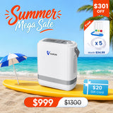 New Arrival VARON  1-8L Pulse Flow Portable Oxygen Concentrator NT-08G