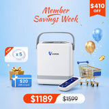 New Arrival VARON  1-8L Pulse Flow Portable Oxygen Concentrator NT-08G