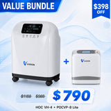 Lightweight Oxygen Freedom Bundle —  Home VH-4 + Portable VP-8 Lite Oxygen Concentrators