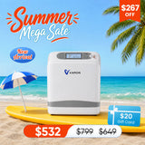 New Arrival VARON  1-7L Portable Oxygen Concentrator VP-8 Lite