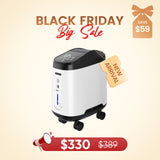 VARON 1-9L/min 105W Pro Wheel Home Oxygen Concentrator with Convenient Wheel Design