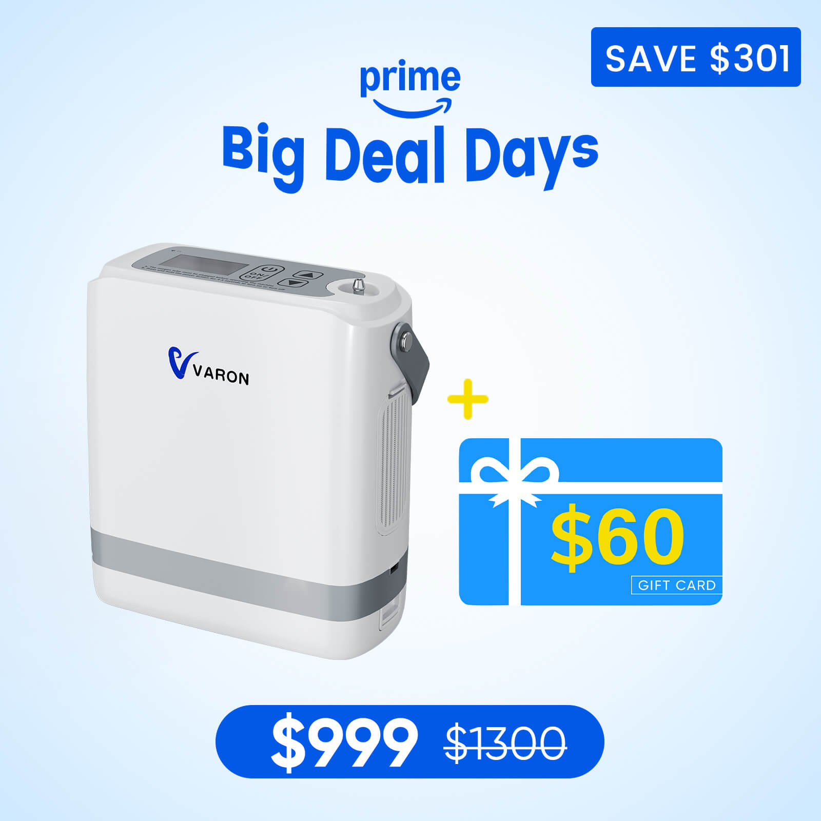 New Arrival VARON  1-8L Pulse Flow Portable Oxygen Concentrator NT-08G