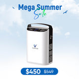 Upgraded VARON 1-5L Pulse Flow Portable Oxygen Concentrator NT-01