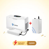 3L Continuous Flow Portable oxygen concentrator NT-05 + An Extra 8 Cell Battery
