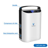 Upgraded 1-5L Pulse Flow Portable Oxygen Concentrator NT-01 + One Free Oximeter