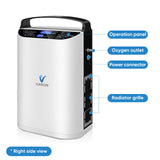 Upgraded 1-5L Pulse Flow Portable Oxygen Concentrator NT-01