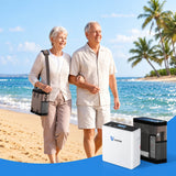 VARON 1-6L Continuous Flow Portable Oxygen Concentrator NT-06 + 2 Extra Batteries丨Up To 6 Hours