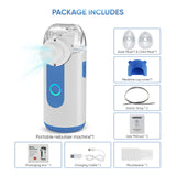 Hot Sale Bundle FDA Approved Portable Nebulizer 135B Black + 133 Blue