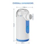 Hot Sale Bundle FDA Approved Portable Nebulizer 135B Black + 133 Blue