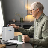 VARON 1-6L Continuous Flow Portable Oxygen Concentrator NT-06 + 2 Extra Batteries丨Up To 6 Hours