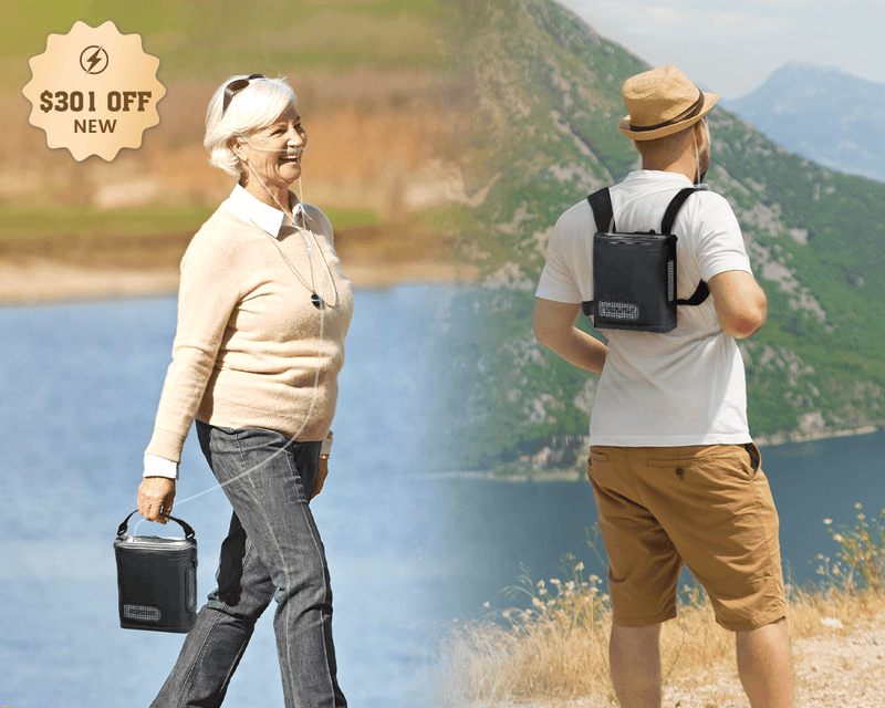 New Arrival VARON  1-8L Pulse Flow Portable Oxygen Concentrator NT-08G