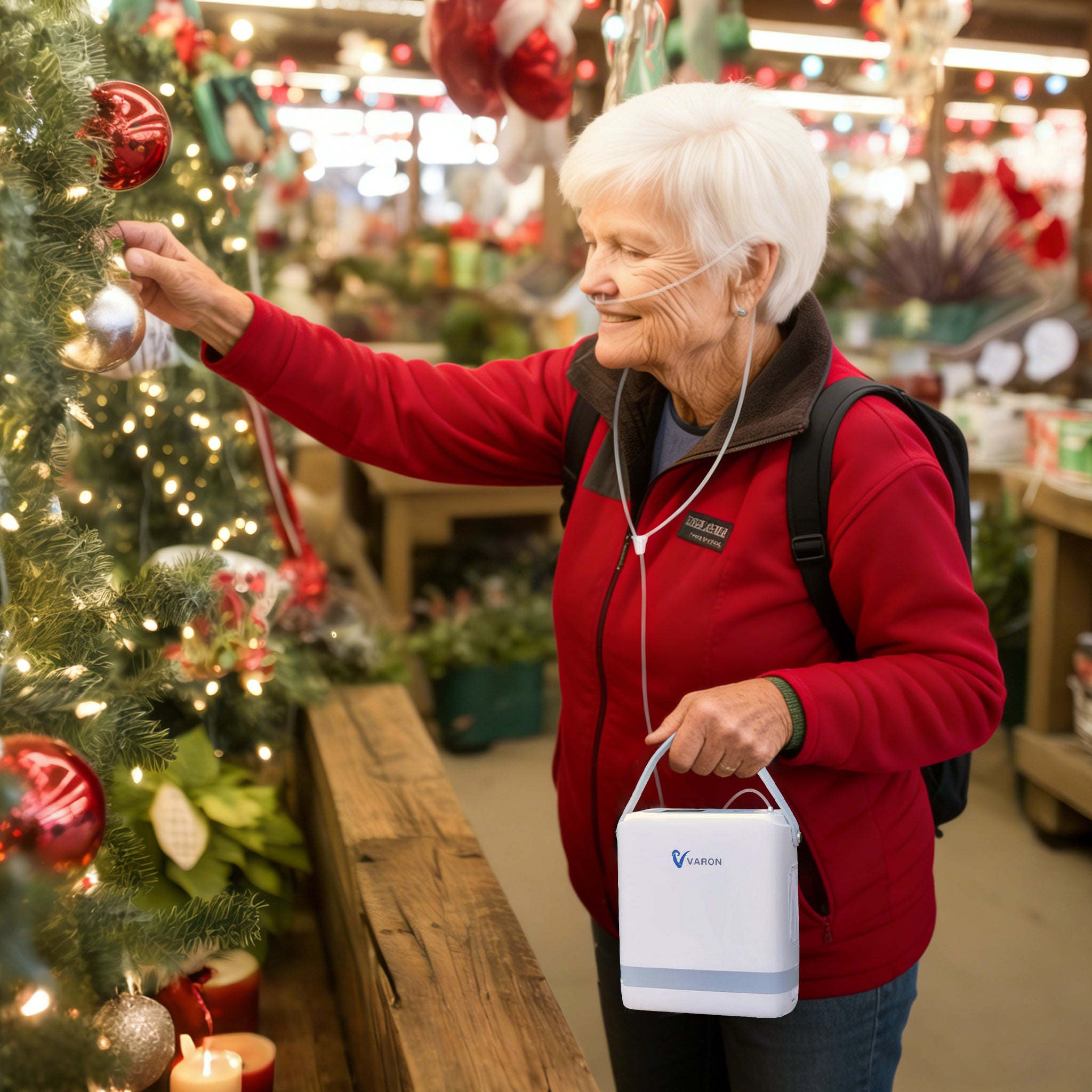 New Arrival VARON  1-8L Pulse Flow Portable Oxygen Concentrator NT-08G