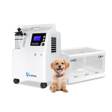 Pet Oxygen Chamber & Serene 5 Oxygen Concentrator Combo for Pet Continuous Oxygen Therapy
