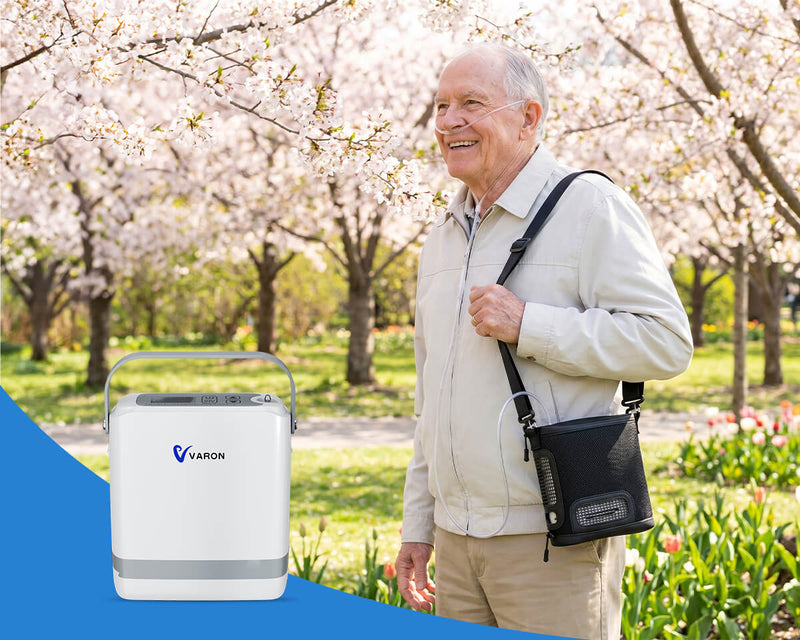 New Arrival VARON  1-8L Pulse Flow Portable Oxygen Concentrator NT-08G