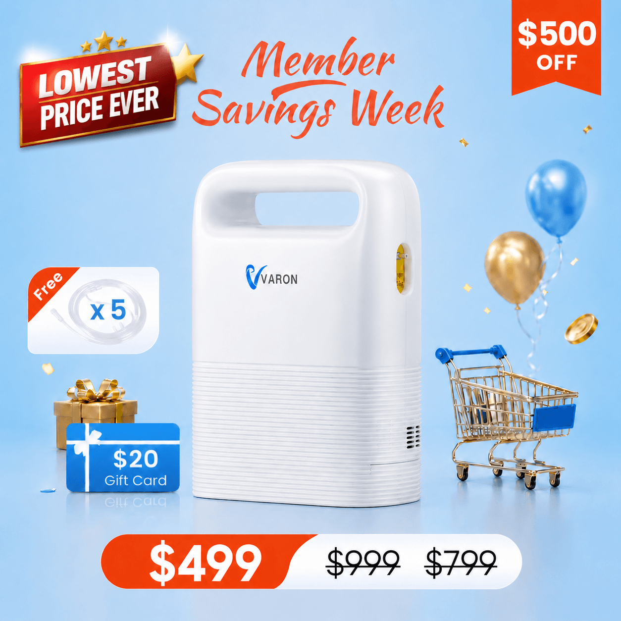 Best Selling🔥4.85lbs Lightweight 1-5L Portable Oxygen Concentrator NT-02